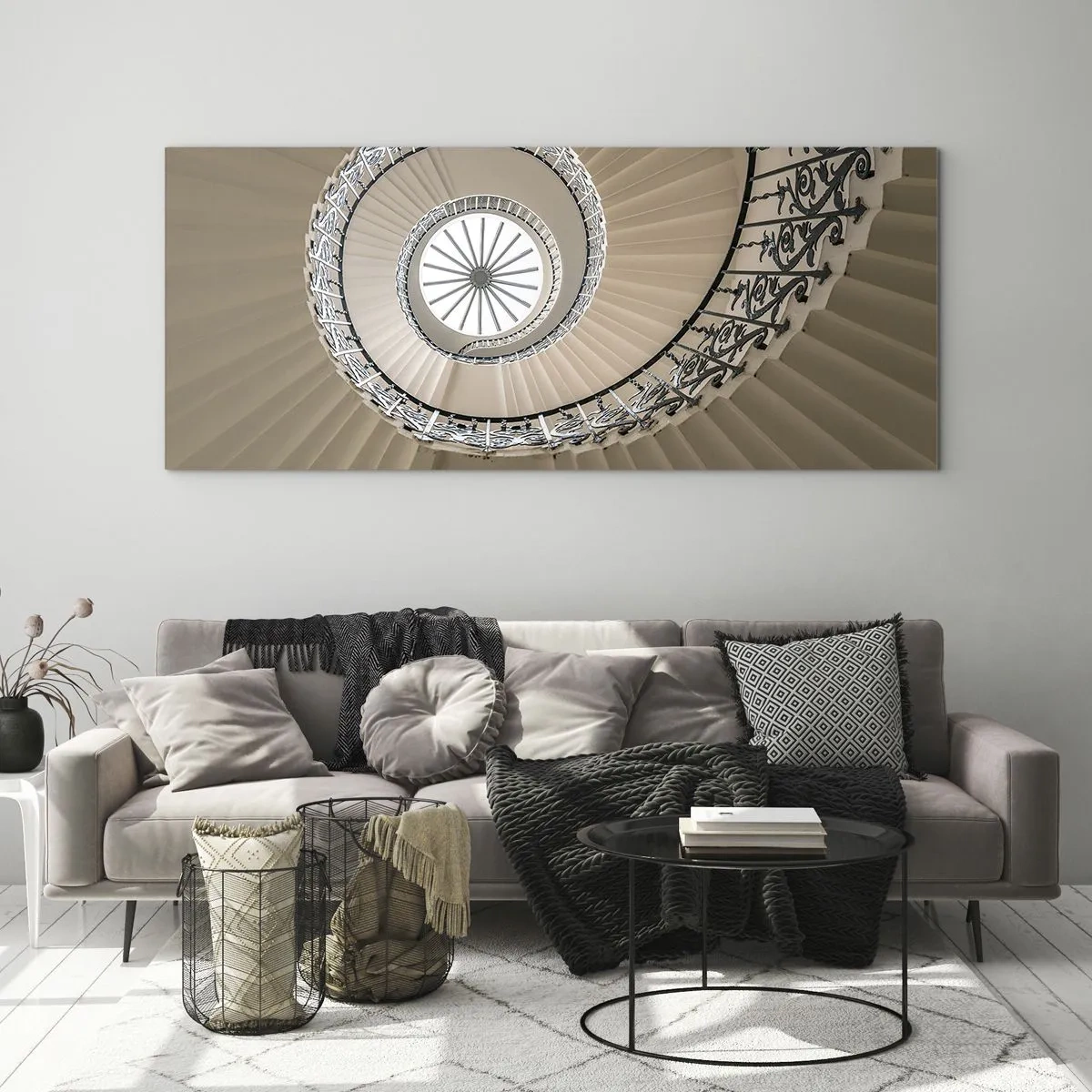 Glasbild - Bild auf glas - Im Inneren der Muschel - 100x40 cm
