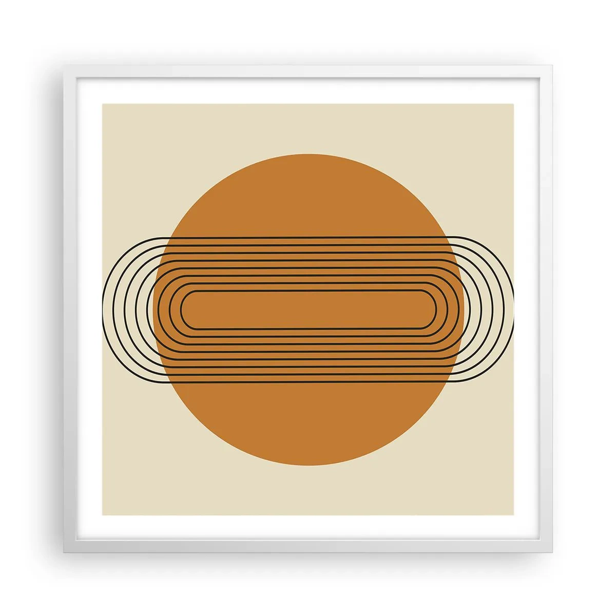 Poster in einem weißen Rahmen - Perfekter Plan - 60x60 cm