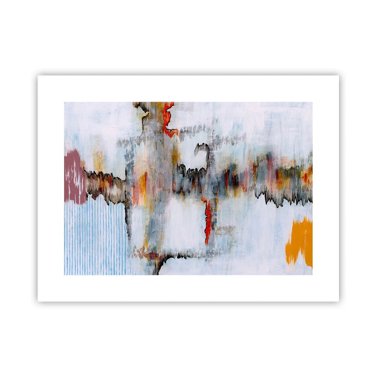 Poster - Ein Stock auf dem Wasser - 40x30 cm