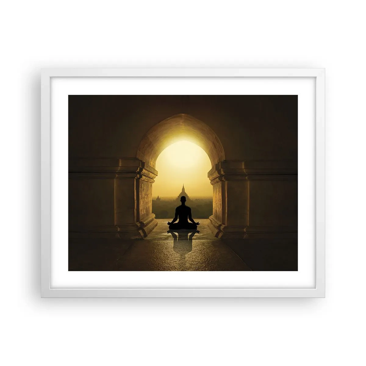 Poster in einem weißen Rahmen - Vollkommene Harmonie - 50x40 cm