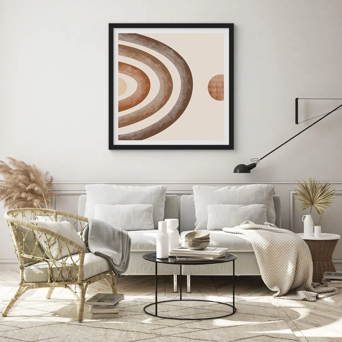 Poster in einem schwarzem Rahmen - In einer weit entfernten Galaxie - 30x30 cm