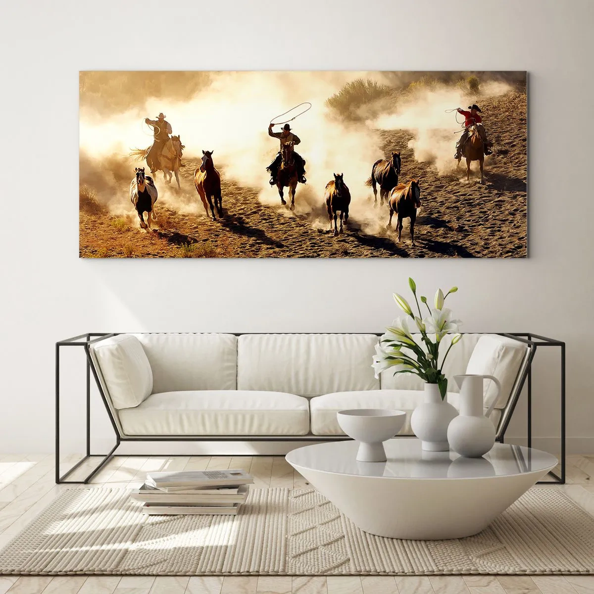 Glasbild - Bild auf glas - Wirklich wilder Westen - 90x30 cm