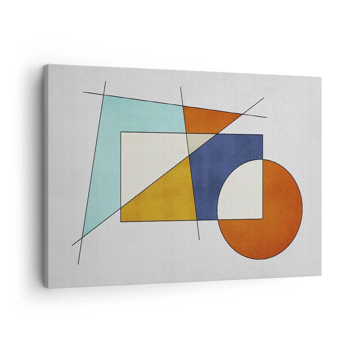 Bild auf Leinwand - Leinwandbild - Abstraktion: modernistisches Spiel - 70x50 cm