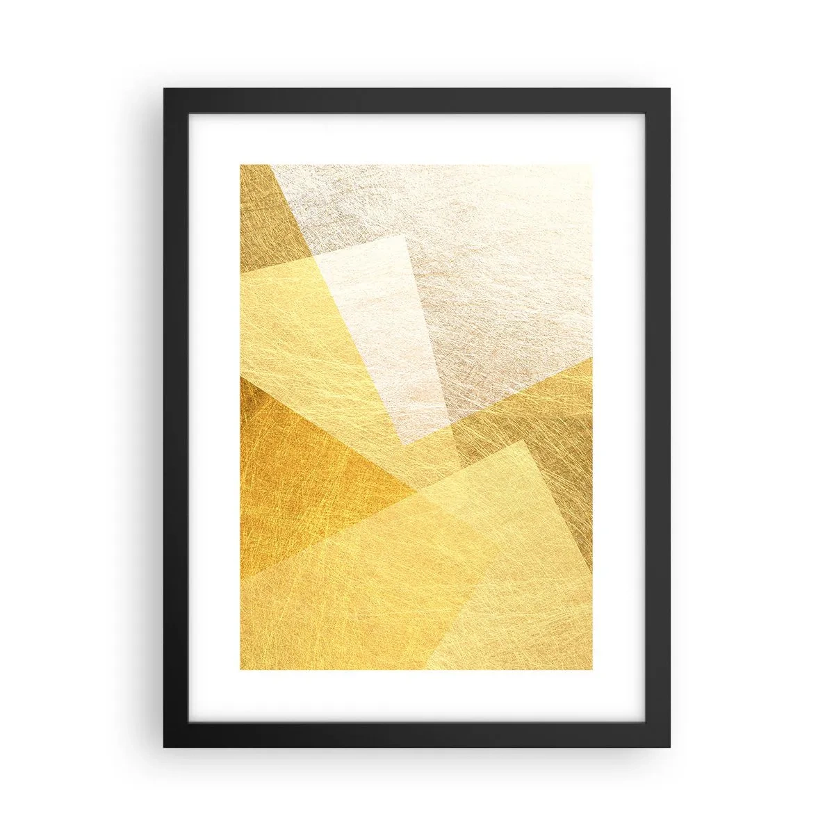 Poster in einem schwarzem Rahmen - Geometriewetter - 30x40 cm