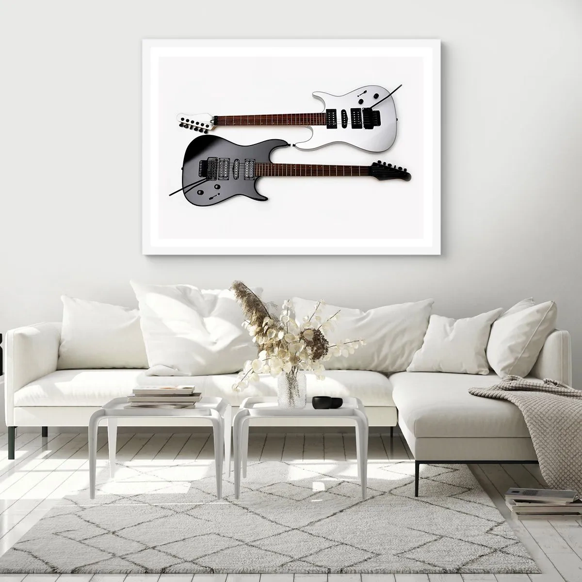 Poster in einem weißen Rahmen - Harmonie der Formen - 100x70 cm