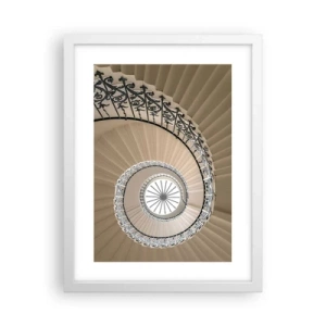 Poster in einem weißen Rahmen - Im Inneren der Muschel - 30x40 cm