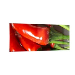 Glasbild - Bild auf glas - Saftig, glänzend, glatt - 100x40 cm
