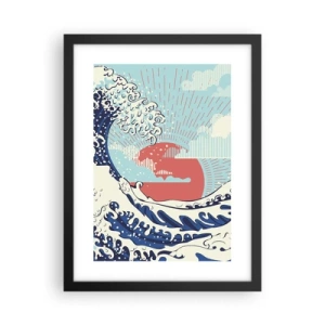 Poster in einem schwarzem Rahmen - Von japanischer Inspiration - 30x40 cm