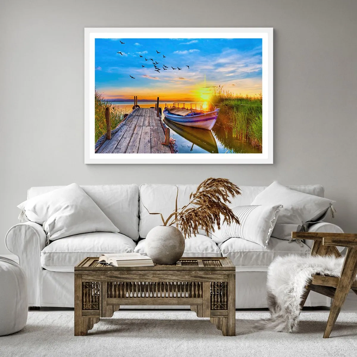 Poster in einem weißen Rahmen - Bis morgen - 50x50 cm