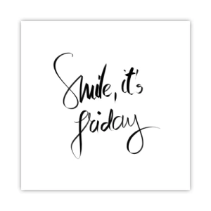 Poster - Echte Freude - 50x50 cm