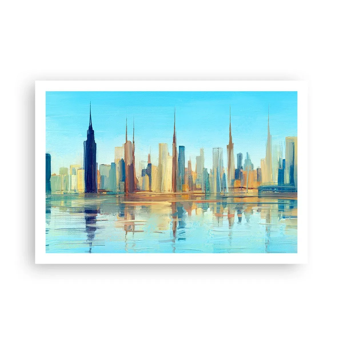 Poster - Sonnige Metropole - 91x61 cm