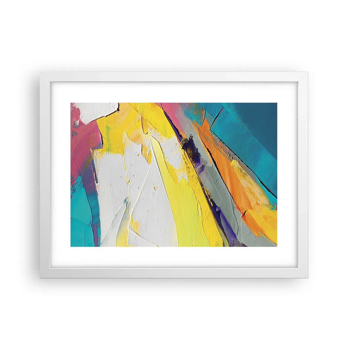 Poster in einem weißen Rahmen - Die Anatomie des Lichts - 40x30 cm