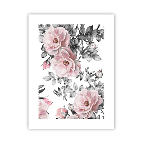 Poster - Verliere dich in den Blüten der Rosen - 30x40 cm
