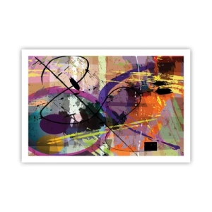 Poster - Du kannst geradeaus oder umhergehen - 91x61 cm