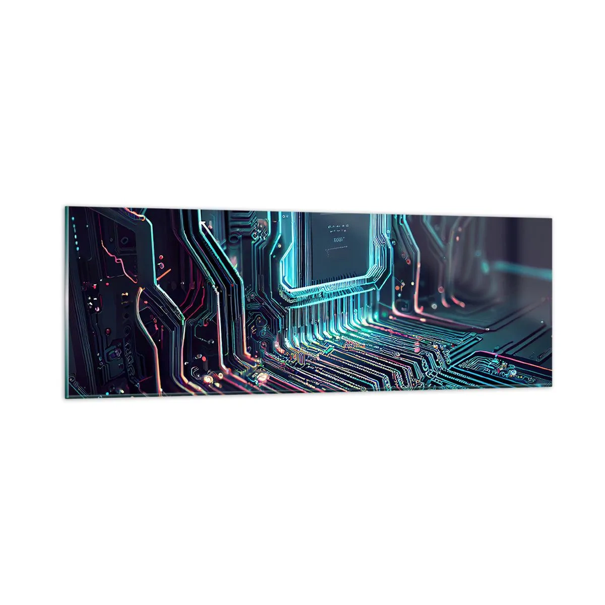 Glasbild - Bild auf glas - Ich denke nur… - 90x30 cm