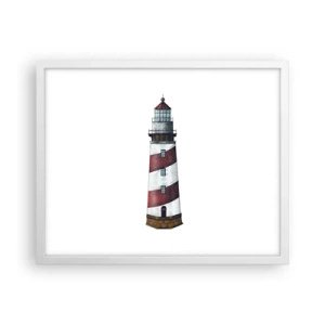 Poster in einem weißen Rahmen - Immer auf der Hut - 50x40 cm