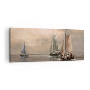 Bild auf Leinwand - Leinwandbild - Die Rückkehr der Matrosen - 100x40 cm