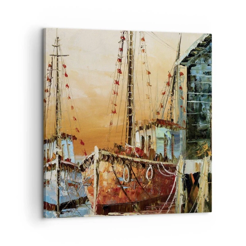 Bild auf Leinwand - Leinwandbild - Friedliche Rückkehr - 60x60 cm