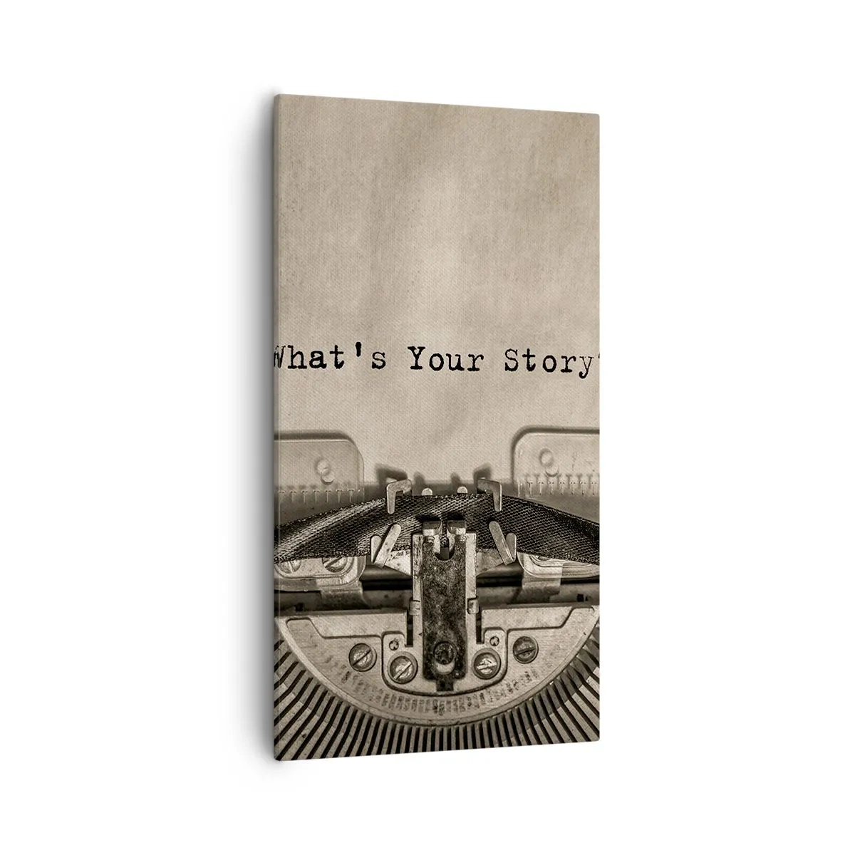 Bild auf Leinwand - Leinwandbild - Erzähl es mir - 55x100 cm