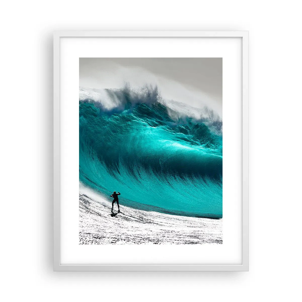 Poster in einem weißen Rahmen - Herausforderung angenommen - 40x50 cm