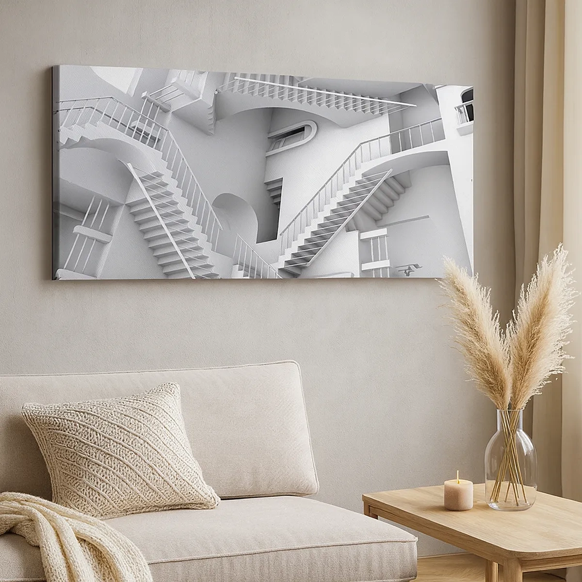 Bild auf Leinwand - Leinwandbild - Die Paradoxien des Weltraums - 30x30 cm