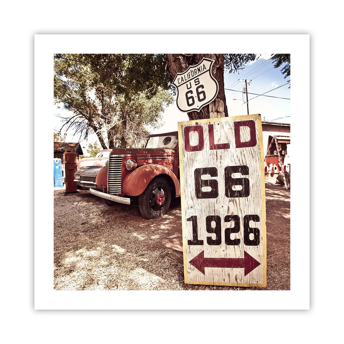 Poster - Die Legende der amerikanischen Provinz - 50x50 cm