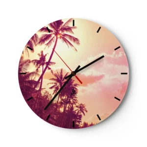 Wanduhr - Glasuhr - Du musst auswählen - 40x40 cm
