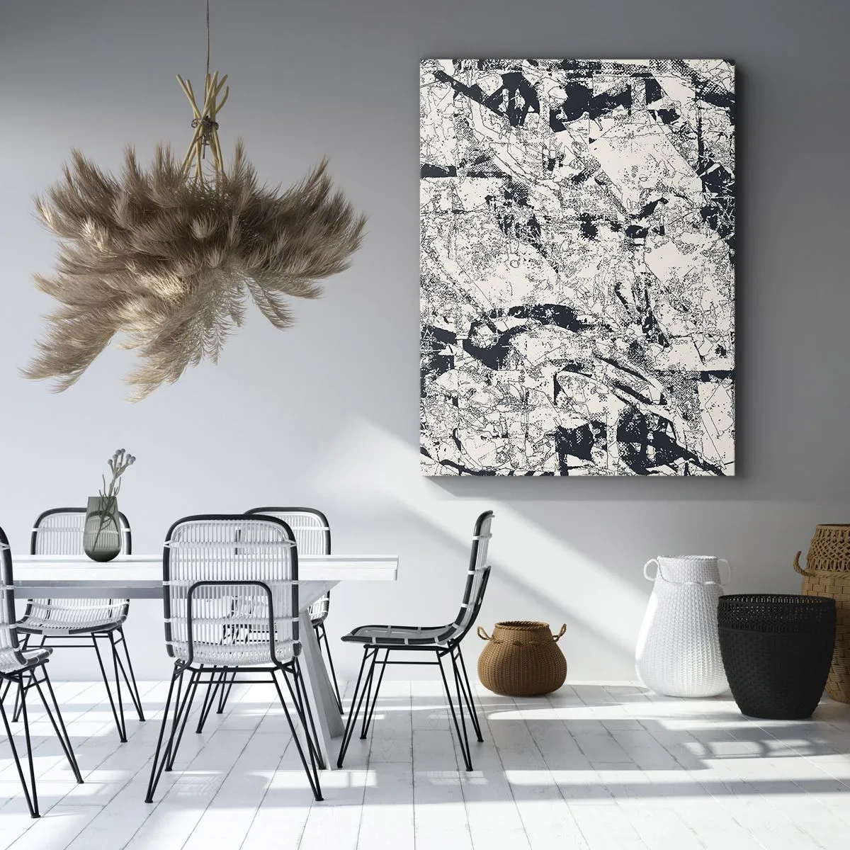 Bild auf Leinwand - Leinwandbild - Durchdringung der Gegensätze - 65x120 cm
