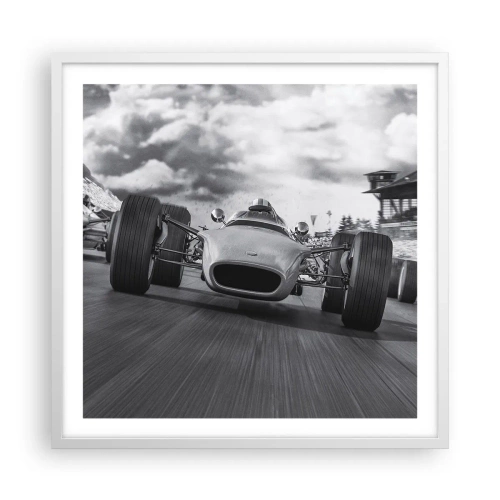 Poster in einem weißen Rahmen - Power ist da! - 60x60 cm