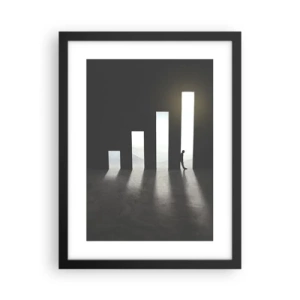 Poster in einem schwarzem Rahmen - Erfolg – ​​Impression - 30x40 cm