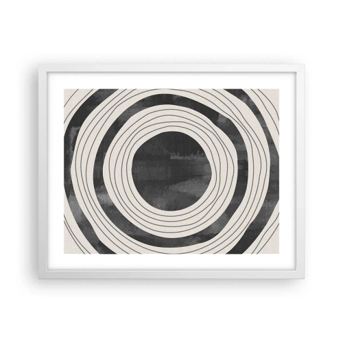 Poster in einem weißen Rahmen - Auf den Punkt gebracht - 50x40 cm