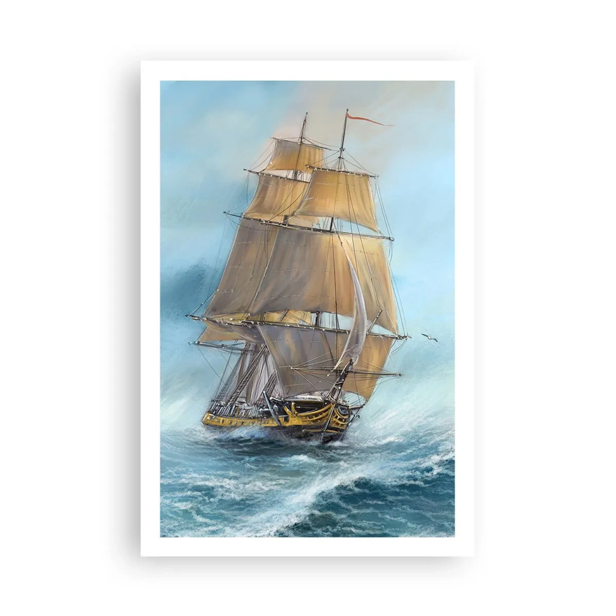 Poster - Über die Wellen gleiten - 61x91 cm