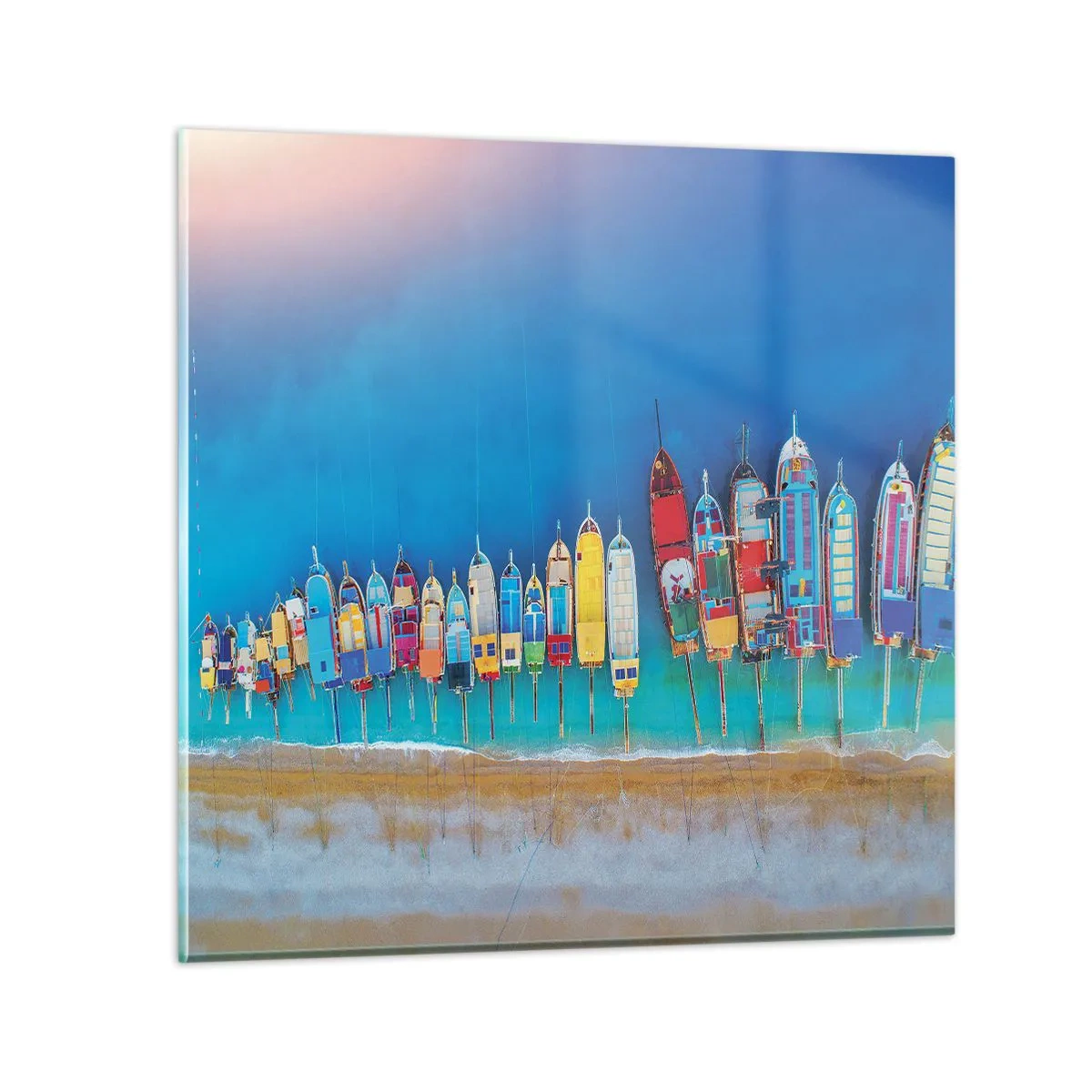 Glasbild - Bild auf glas - Aus der Vogelperspektive - 70x70 cm