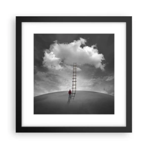 Poster in einem schwarzem Rahmen - Alles ist möglich - 30x30 cm