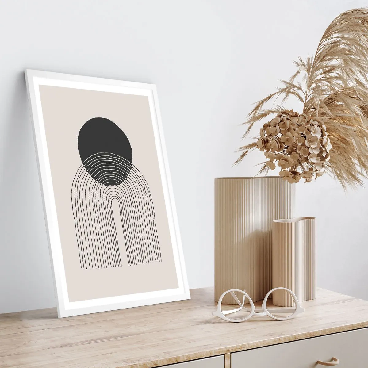 Poster in einem weißen Rahmen - Zittern und Vertrauen - 30x40 cm