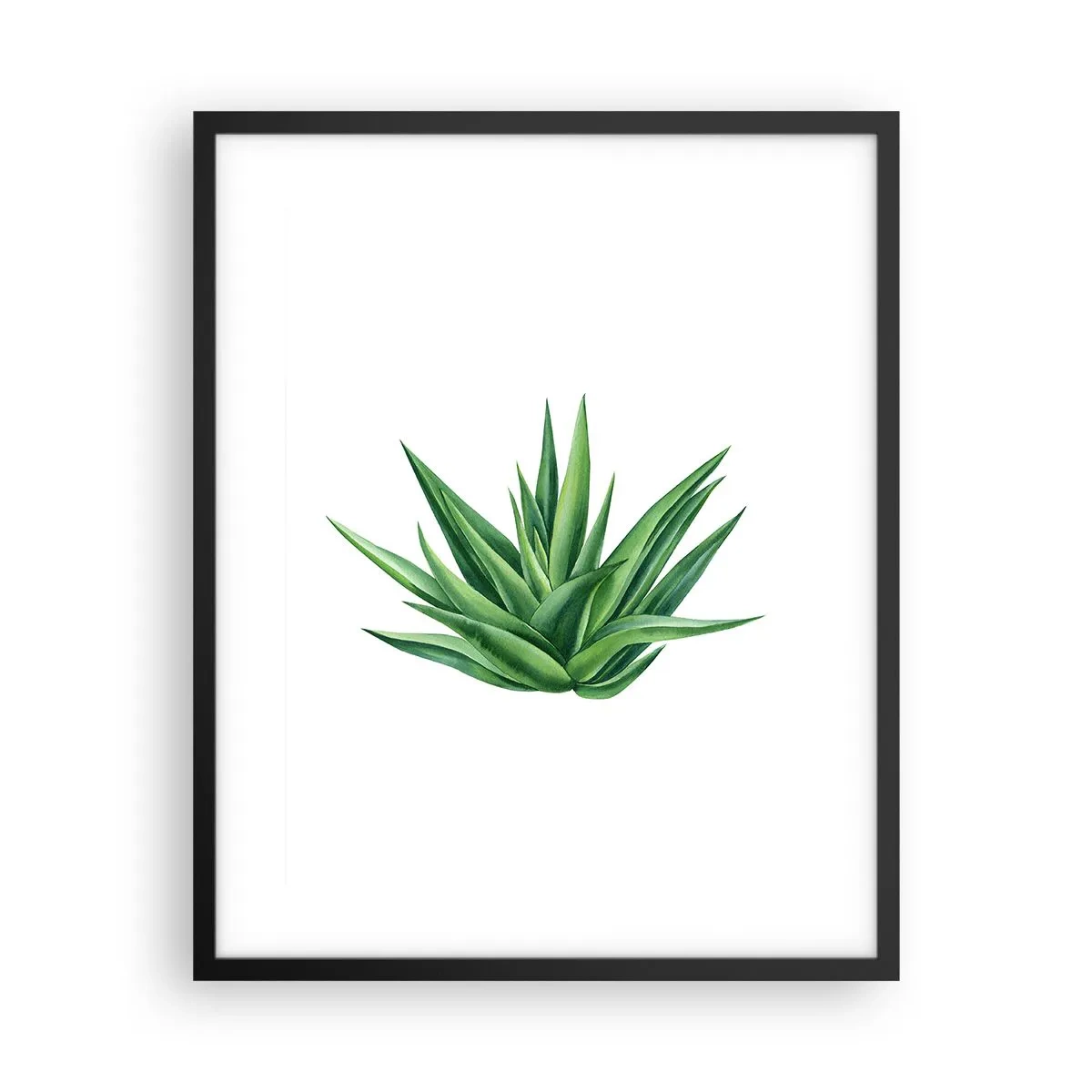 Poster in einem schwarzem Rahmen - Grün – Kraft – Leben - 40x50 cm