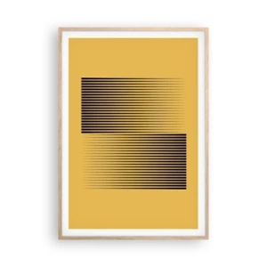 Poster in einem Rahmen aus heller Eiche - Quadratur der Gegensätze - 70x100 cm