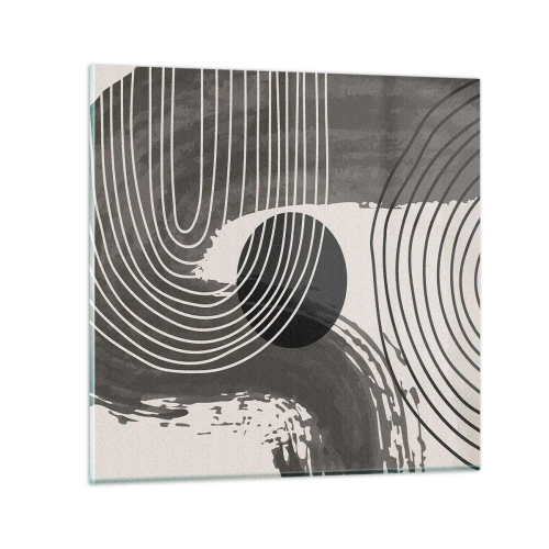 Glasbild - Bild auf glas - Oval gewinnt - 70x70 cm