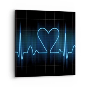 Bild auf Leinwand - Leinwandbild - Im Rhythmus des Herzens - 30x30 cm