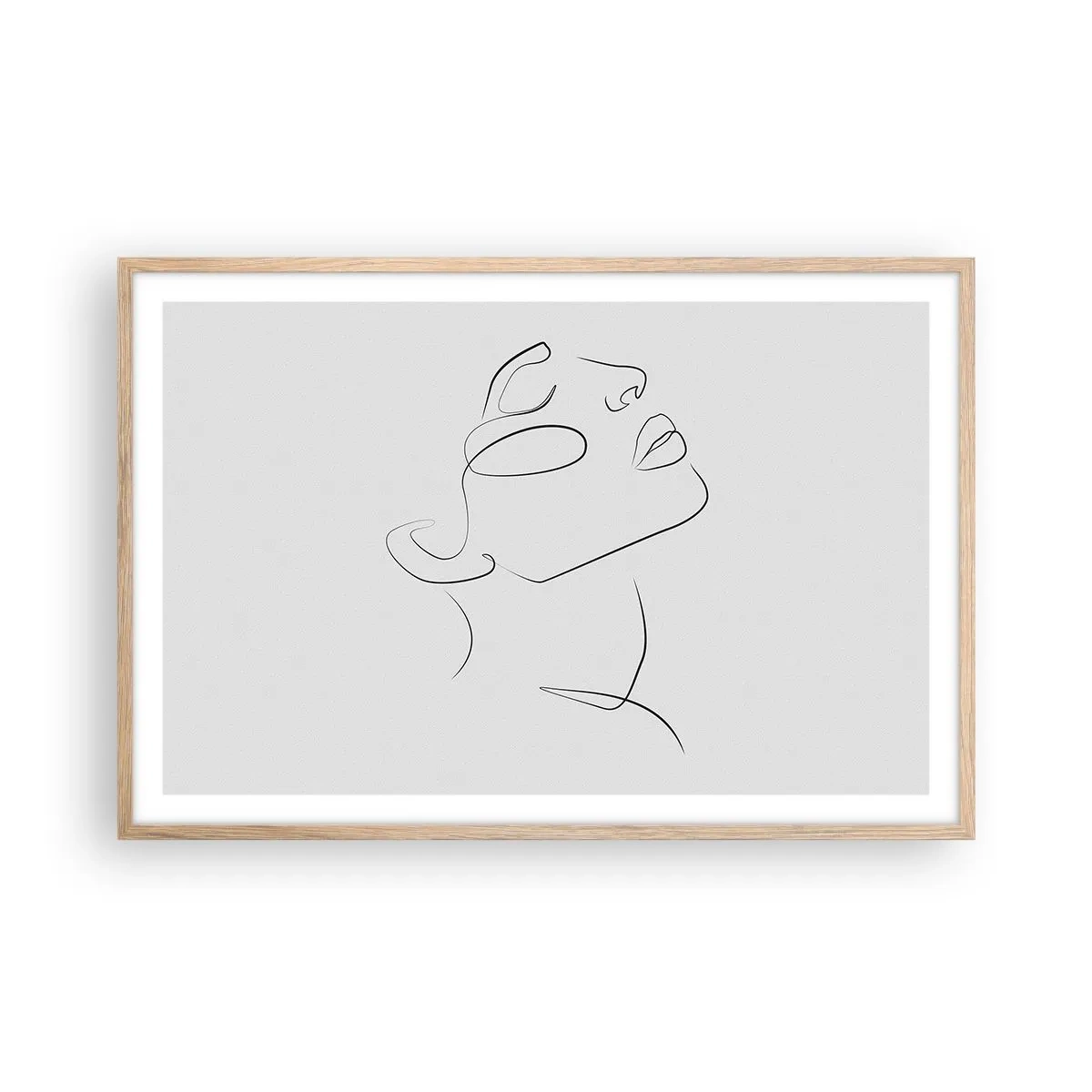 Poster in einem Rahmen aus heller Eiche - Die Drehungen und Wendungen der Träume - 91x61 cm