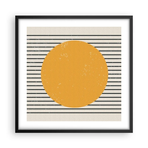 Poster in einem schwarzem Rahmen - Die Kraft der Einfachheit - 50x50 cm