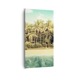 Bild auf Leinwand - Leinwandbild - Wie wäre es hier? - 65x120 cm