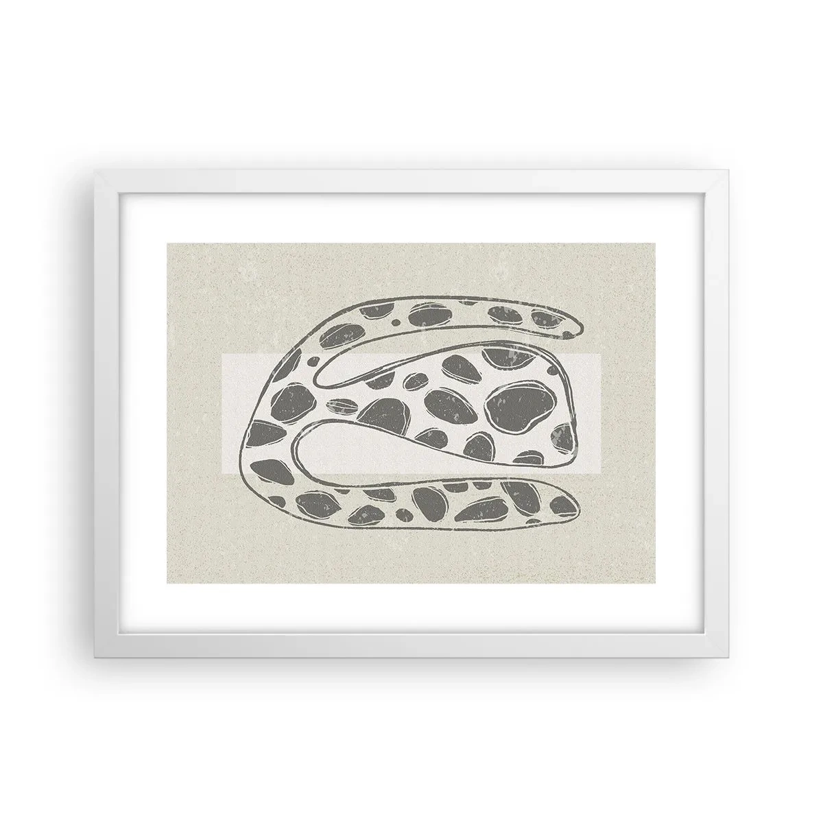 Poster in einem weißen Rahmen - Seltsame Kreatur - 40x30 cm