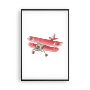 Poster in einem schwarzem Rahmen - Bereit für Höhenflüge - 61x91 cm