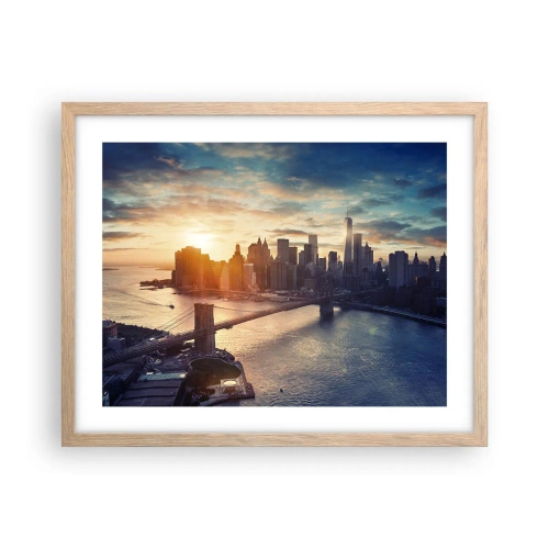 Poster in einem Rahmen aus heller Eiche - Westliches Kulturdenkmal - 50x40 cm