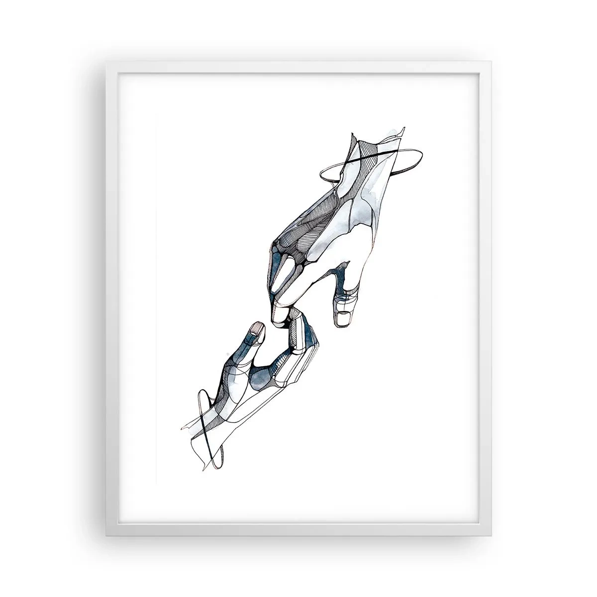 Poster in einem weißen Rahmen - Eine gute Geste - 40x50 cm