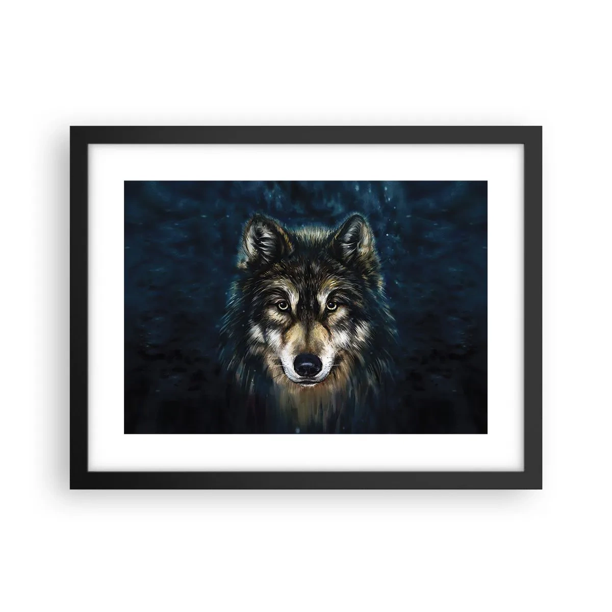 Poster in einem schwarzem Rahmen - Alpha? Und Omega - 40x30 cm