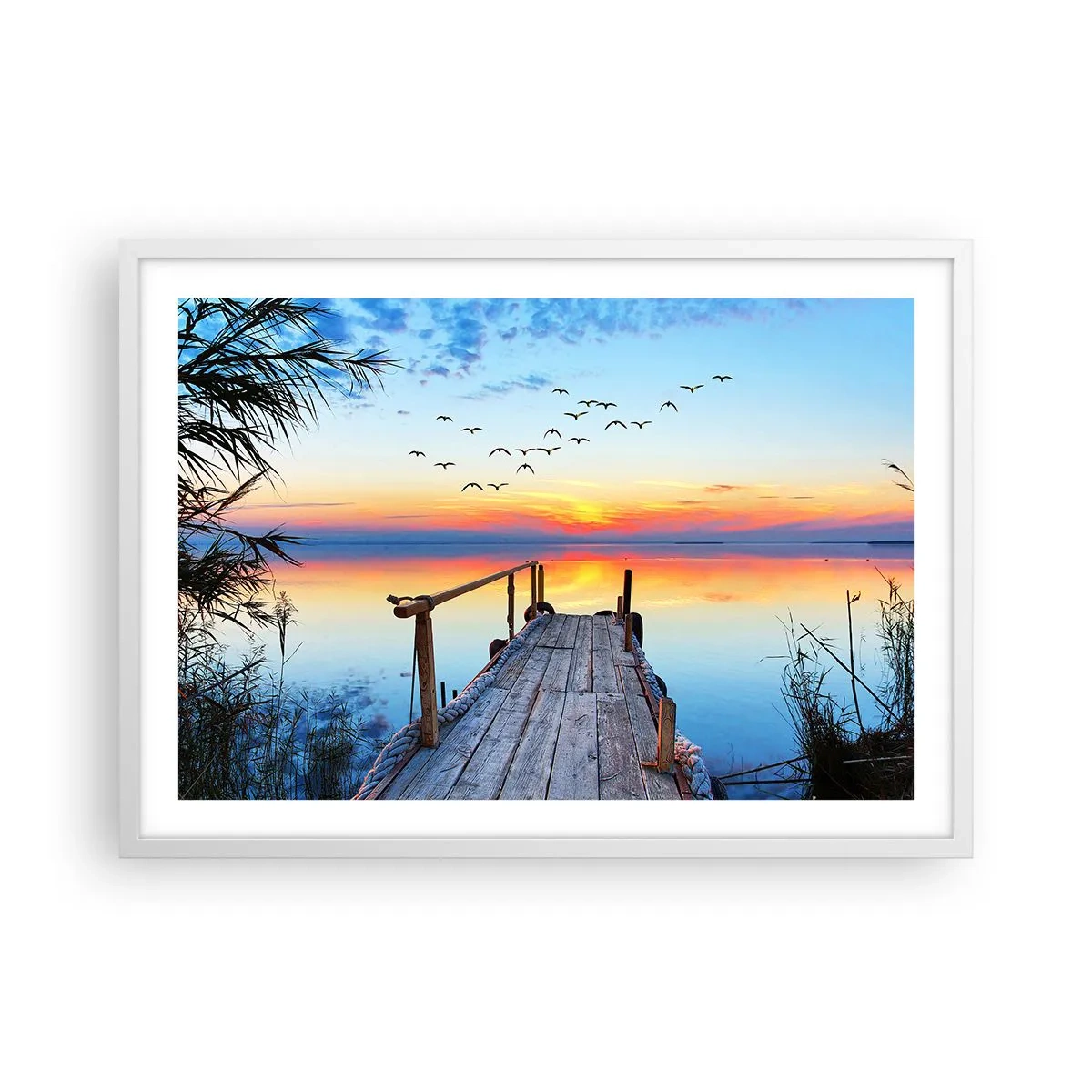 Poster in einem weißen Rahmen - Es ist Zeit, zurückzukehren ... - 70x50 cm