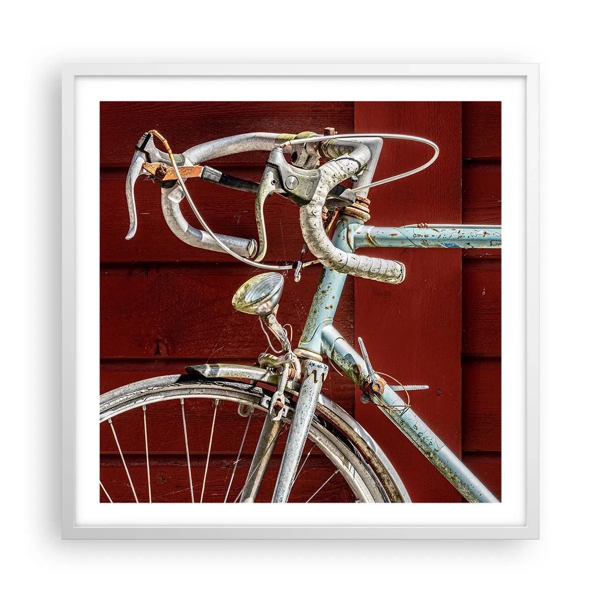 Poster in einem weißen Rahmen - Geschaffen um zu siegen - 60x60 cm