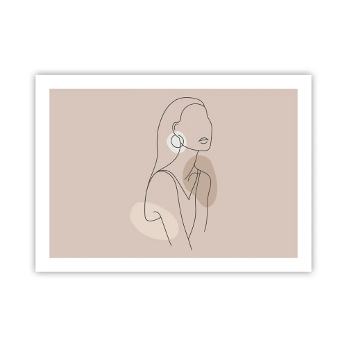 Poster - Mädchenhafte Ikone - 70x50 cm